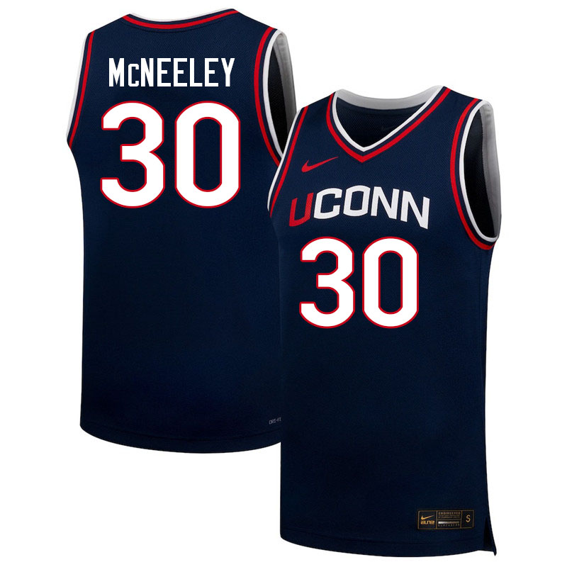 Uconn Huskies #30 Liam McNeeley College Basketball Jerseys,Uniforms-Navy